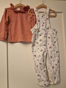 Baby girl M&S Dungarees set 18-24m
