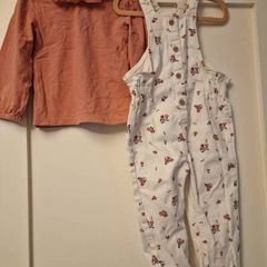 Baby girl M&S Dungarees set 18-24m