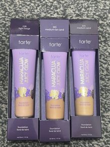 TARTE New Maracuja Juicy Glow Tint Foundations BNIB see pictures for shade