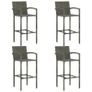 5 Piece Garden Bar Set Grey Image 4
