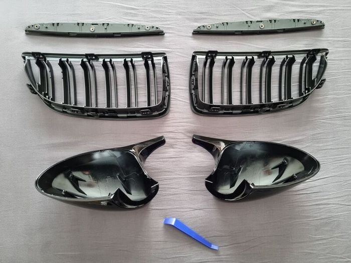 BMW E90 / E91 Pre-Lci Kidney Grilles & Mirror Covers Set Brand New