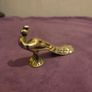 Vintage solid brass Peacock figure Image 4