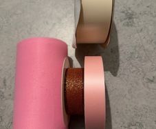 Set of ribbons and mesh