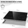 Ceramic Hob, Electric Hob 60cm Built-in 4 Zones with Safe Lock, Timer, Touch Control 6000W, Hard Wired, No Plug Included Image 8