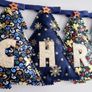 Padded Christmas Trees Bunting Image 3