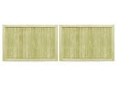 Garden Gates 2 pcs Impregnated Pinewood 300x100 cm