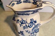 Vintage Rare Mason's Patent Ironstone Porcelain Pitcher/creamer Manchu England 4 1/2"