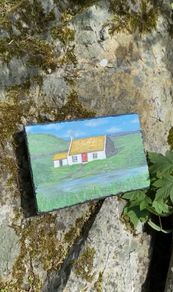 Handpainted Kerry Cottage On Slate