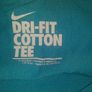 Nike blue Dri-Fit cotton T-shirt size L Unisex Postage included Image 3