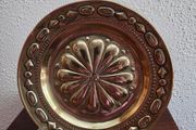 Attractive Antique Brass German Alms Plate