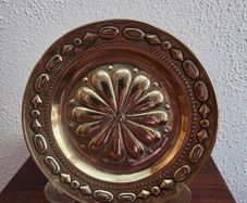 Attractive Antique Brass German Alms Plate