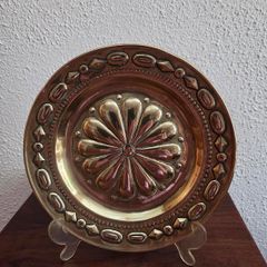 Attractive Antique Brass German Alms Plate