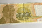 Rare Yugoslavia Banknote- 500000 Dinara