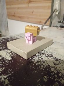 Lego Minecraft minifigures piggy bank