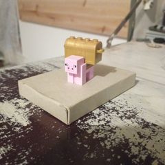 Lego Minecraft minifigures piggy bank