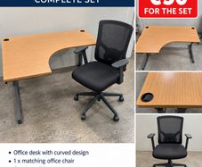 Office desk and chair