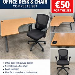 Office desk and chair