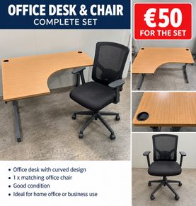 Office desk and chair