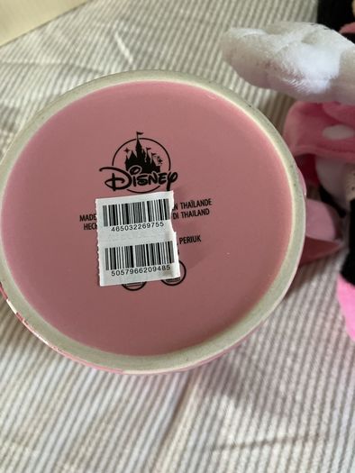 Disney store Minnie Mouse mug and plush