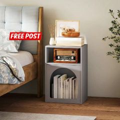 Bedside Table with 2 Open Shelves