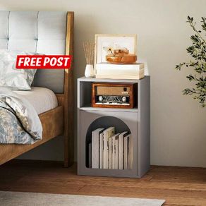 Bedside Table with 2 Open Shelves
