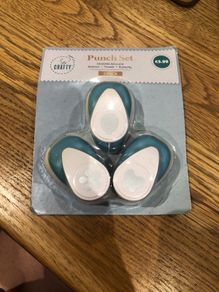 Paper punch set for paper craft