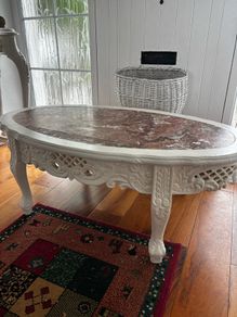 Marble top antique Coffee table