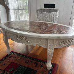 Marble top antique Coffee table