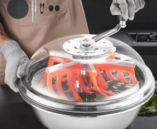 Bud Leaf Bowl Trimmer, 420 mm Manual Bud Trimmer, with Sharp Stainless Steel Blades, Visual Cutting, Wet & Dry Hydroponic Cutting Machine