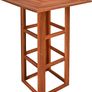 Bar Table Acacia wood  Wood Square Solid Rustic Indoor Outdoor Bistro Table Beer Table Garden Table Folding Table Party Table Bar Table Image 4