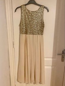 Women's Gold Sequin Dress