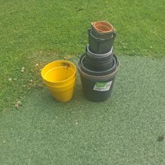 Free. Plastic garden plant pots