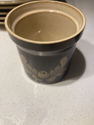 Vintage Denby Bakewell Storage Jar - 10 cm diameter, 10 cm high
