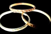 Vintage Hallmarked 9k Rose/White/Yellow Gold Rings