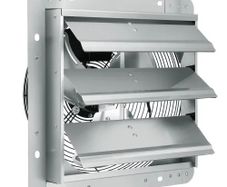 Shutter Exhaust Fan, 356 mm High-speed 1400RPM 994 CFM, Aluminum Wall Mount Attic Fan with AC-motor,