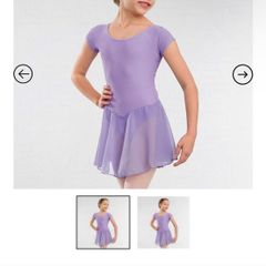 Leotard& Wrap over Cardigan and shoes