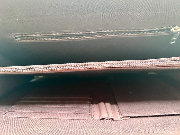leather briefcase a4 document folio portfolio holder dark brown
