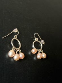 silver earrings