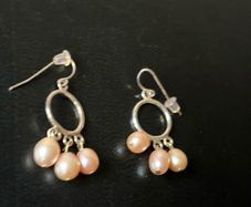 silver earrings