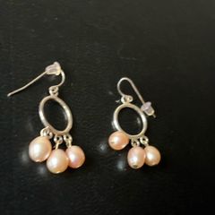 silver earrings