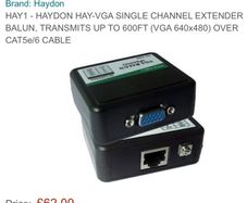 HAYDON VGA Video extender Balun