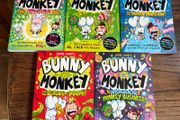 BRAND NEW - Bunny vs Monkey book set (5)