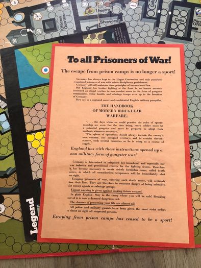 Escape from Colditz Vintage Board Game