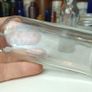 493 - Set of 6 Vintage Clear Glass Screw Cork Top Collectible Decorative Bottles and Jars Image 8