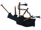 Kids Scottish Great Highland Bagpipes Green Black Watch Tartan