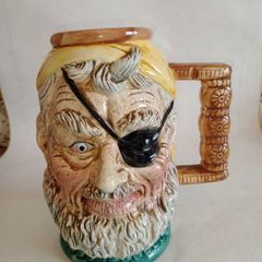 Vintage Hand Painted Kossinger KG XL Ceramic Toby Jug