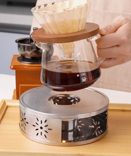 Silver Tea & Coffee Pot Warmer - great gift set + great for aromatherapy too