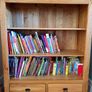 Oak bookcase with drawers Image 2