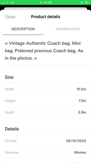 vintage coach bag authentic