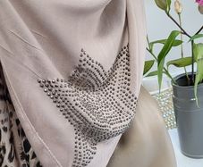 MADE IN ITALY Animal print Star studded Reversible Oversized Scarf - Bnwt Rrp 49.99